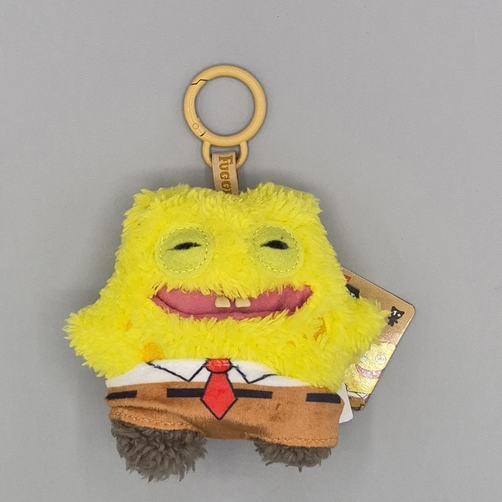 SpongeBob SquarePants 5" Fuggler‎ Key Chain Funny Ugly Monster Zuru Plush